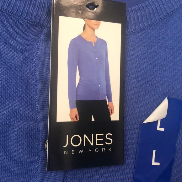 Jones New York Periwinkle Blue Cardigan - Picture 2 of 4